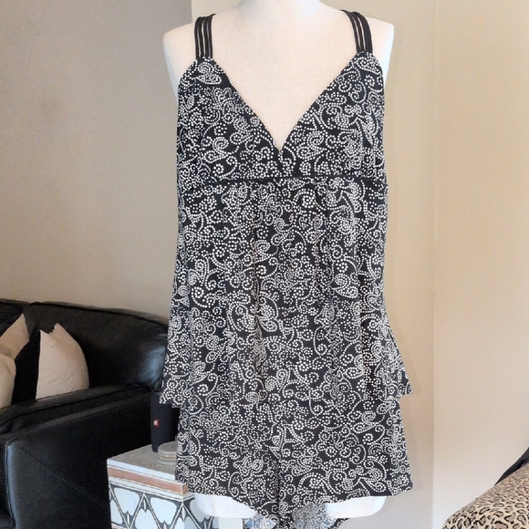 Studio Donatela Large Black and White Super Soft PJ Set - Picture 1 of 7